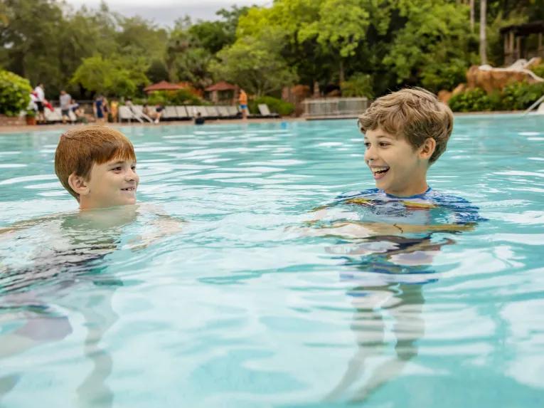 Guests in the Pool, Disney's Animal Kingdom Lodge