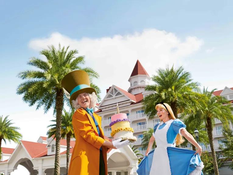 Alice in Wonderland and Mad Hatter at Disney’s Grand Floridian Resort & Spa