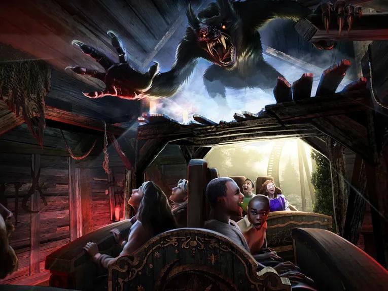 Curse of the werewolf at Dark universe, Universal Epic Universe