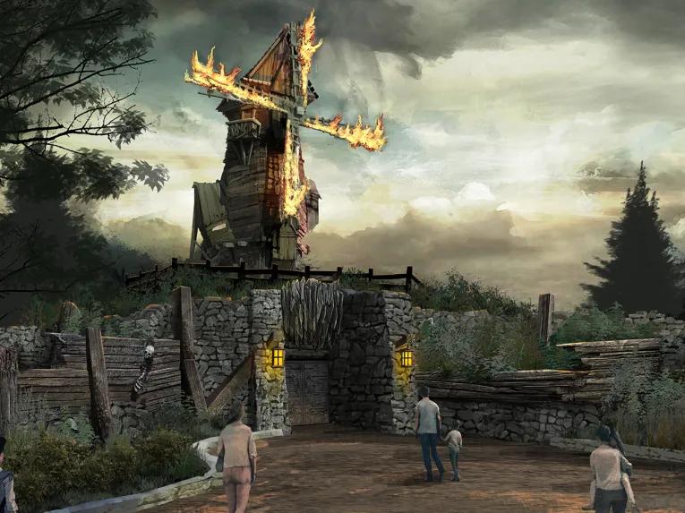 Burning Windmill at Dark Universe, Universal Epic Universe