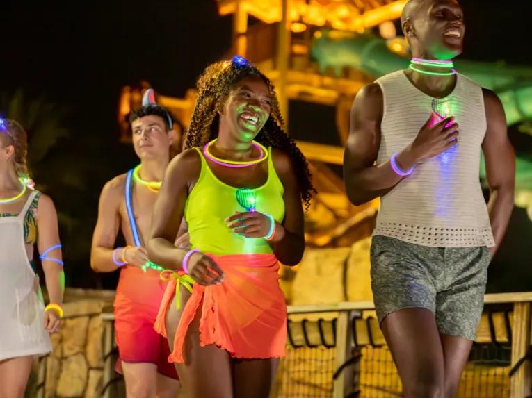 Dancing at AquaGlow