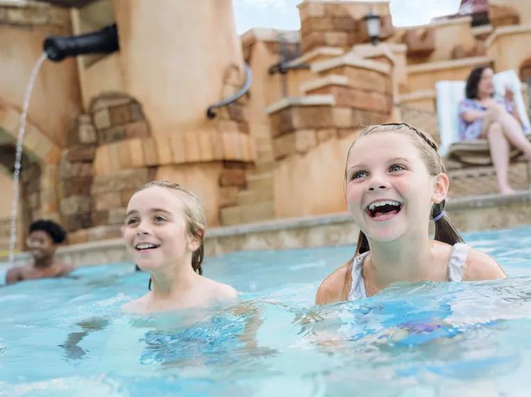 Kids in pool at Caribbean Beach Resort 