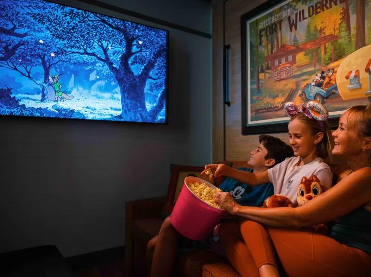Movie Night in Cabins at Fort Wilderness