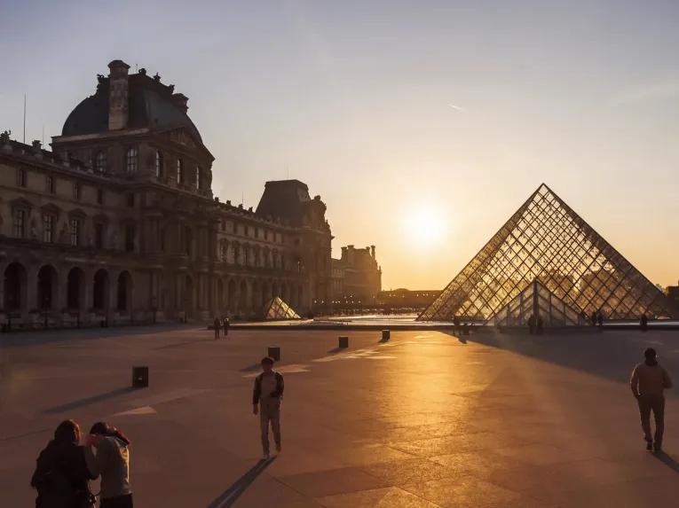 The Louvre at Sunset