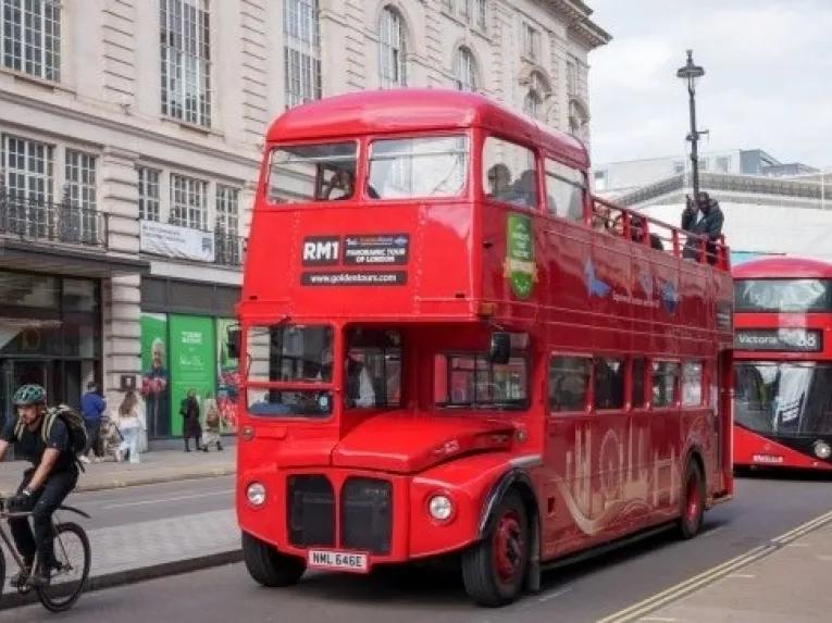 London’s Electric Routemaster Bus Tour with Live Guide