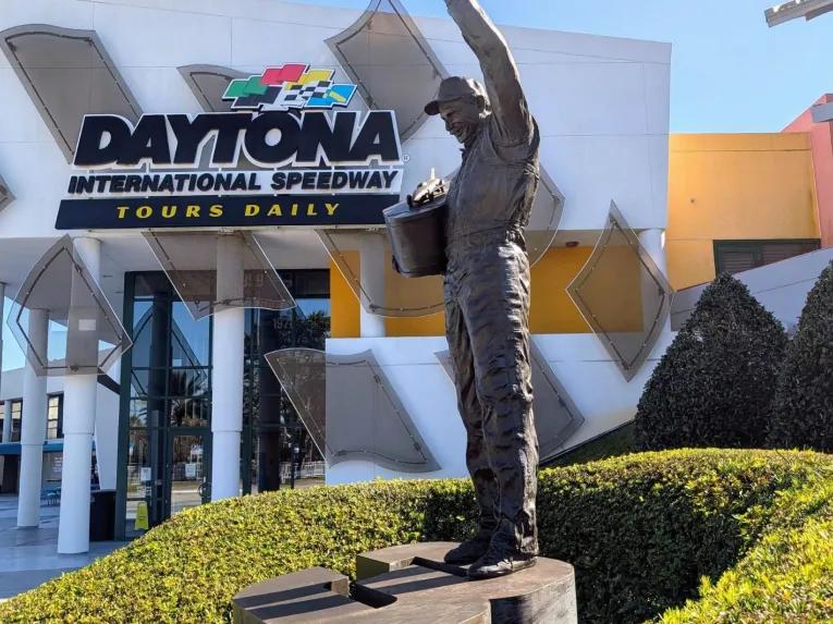 The entrance of the Daytona International Speedway tour