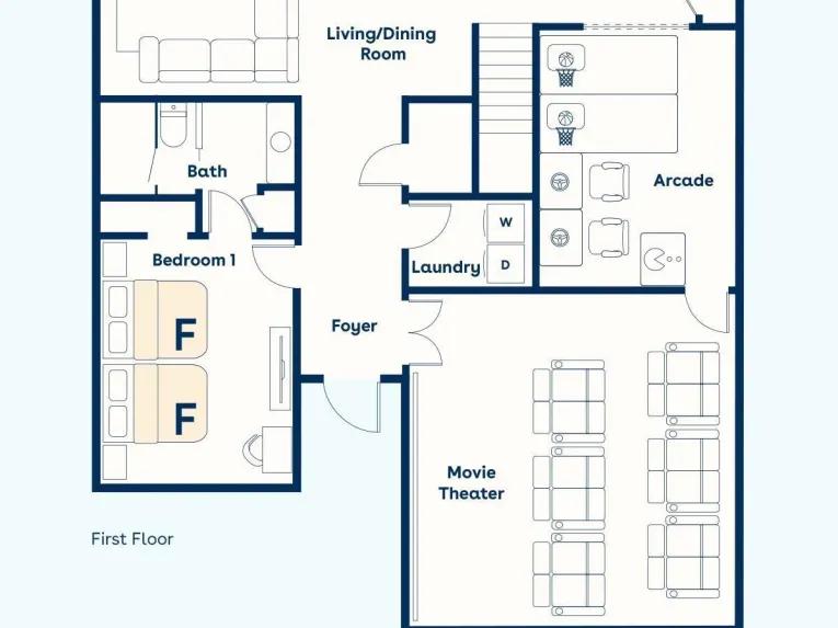 Villatel Orlando Resort (32127) 6-bedroom Villa in Orlando Town