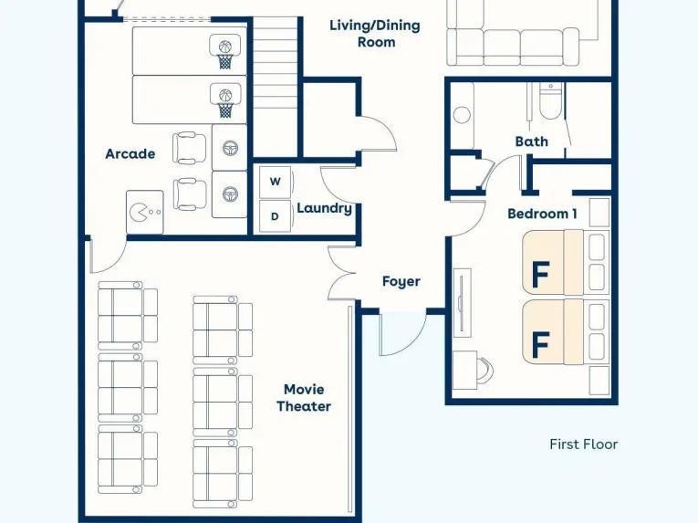 Villatel Orlando Resort (32032) 6-bedroom Villa in Orlando Town
