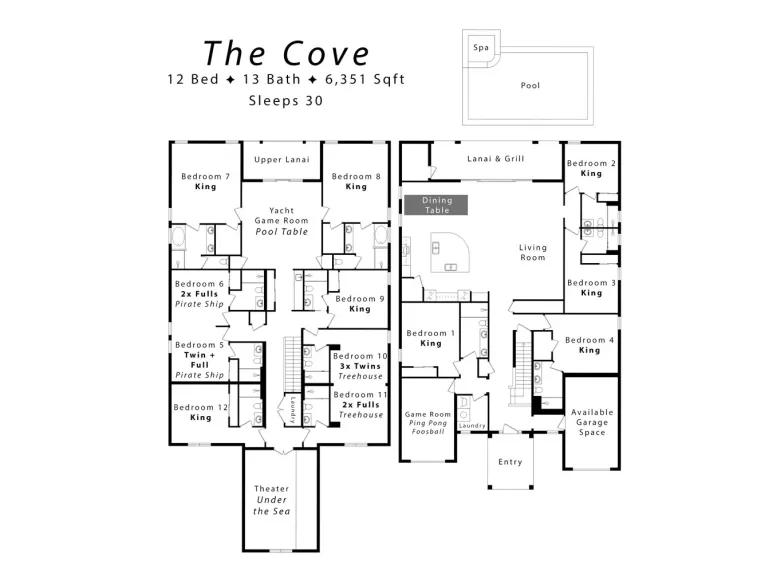 Encore Club at Reunion (7743) 12-bedroom Villa in Kissimmee